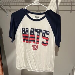 Kids Raglan Graphic Tee - Navy & White NATS